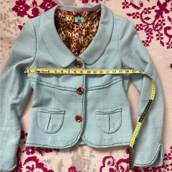 Classiques Entier Robin’s Egg Blue Blazer with Button/Snaps - Picture 12 of 14